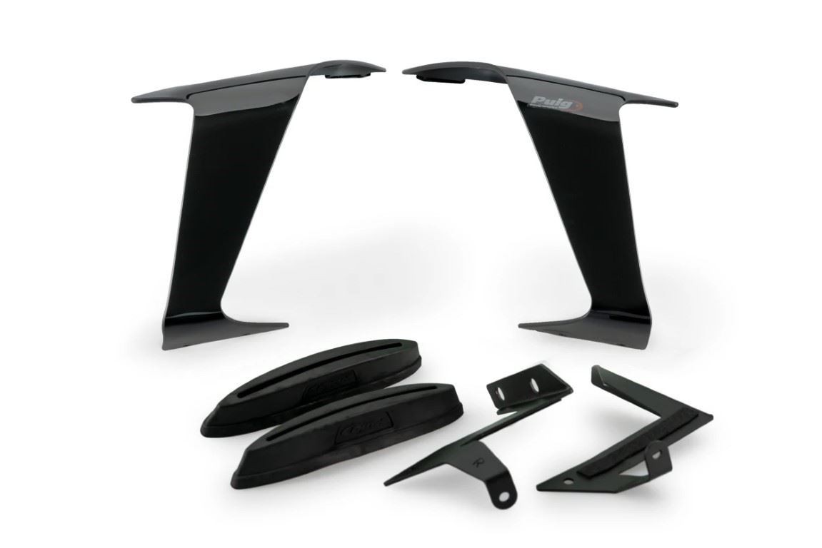 Puig Black Racing Downforce Spoilers Kawasaki ZX-10R 2021-2025