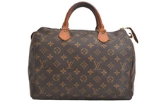 Authentic Louis Vuitton Monogram Speedy 30 Hand Boston Bag M41526 LV 3593N