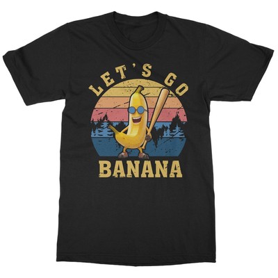 Lets Go Bananas Retro Design - Funny Baseball Fans Unisex T-Shirt