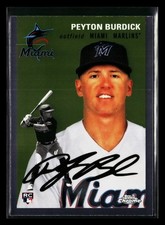 Peyton Burdick 2023 Topps Chrome Platinum #61 Miami Marlins Rookie *022