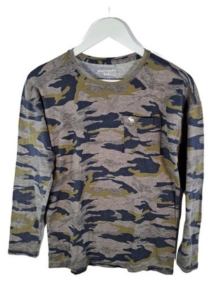 Abercrombie Kids Langarmshirt Camouflage Jungen Gr. 164 Baumwolle
