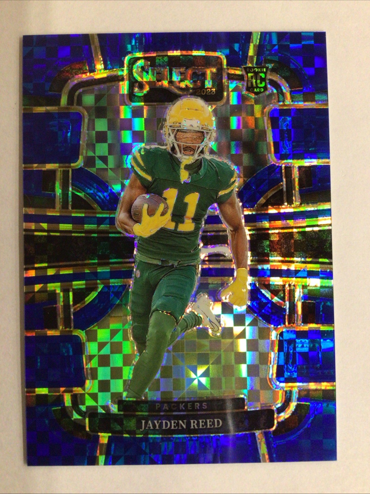 2023 Panini Select - Concourse Jayden Reed #38 Blue Prizm /199 (RC)
