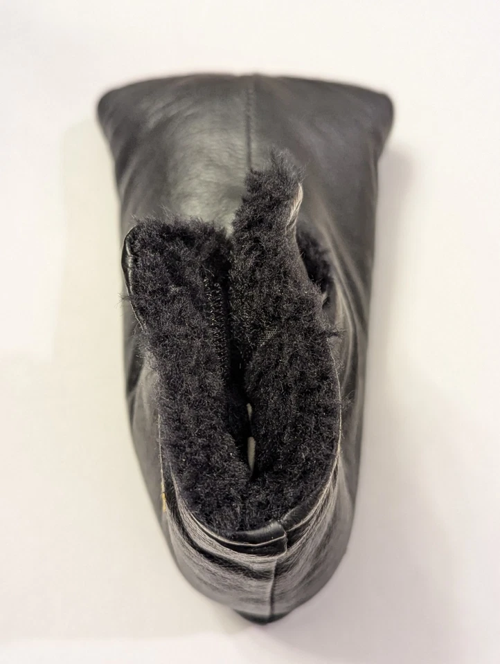 Cubierta Putter Hoja Cuero 25 Aniversario Maltby Golf - Negra - Rara De Colección Foto 4 de 4