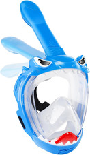 Full Face Snorkel Mask for Kids with 180 Panoramic View, Snorkeling Set Featuri