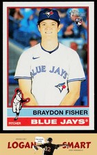 Braydon Fisher 2025 Topps Heritage #646 RC Toronto Blue Jays