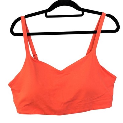 Athleta Alicia Keys Elation Bra Orange D-DD Adjustable Straps 1X 988723-02