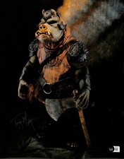 Tony McVey Signed Star Wars Gamorrean Guard 11x14 Photo Beckett Authenticated