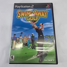 Swing Away Golf Sony PlayStation 2 PS2 Complete CIB Blue Bottom Disc Manual Case