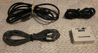 VGA and 3.5mm Stereo Audio to HDMI Converter Adapter With All The Cables *USED*