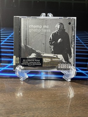 Champ MC - Ghetto Flava 1994 PROMO CD Eastwest Records Hype Sticker RARE OOP