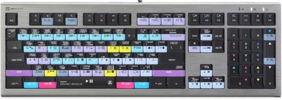 LogicKeyboard ASTRA2 Backlit Keyboard for DaVinci Resolve - Mac