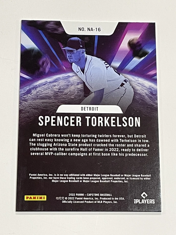 2022 Panini Capstone Baseball New Age - Spencer Torkelson - Detroit Tigers - Image 2 of 2