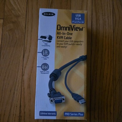 Belkin OmniView ALL-IN-ONE KVM Cable PS/2 computers PRO SERIES PLUS