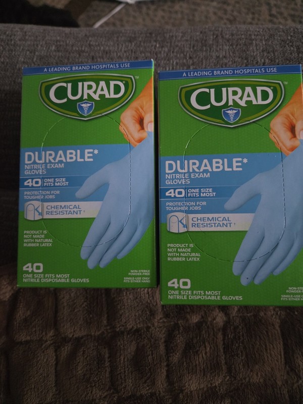CURAD Nitrile Exam Gloves Powder-Free Non-Sterile 80ct
