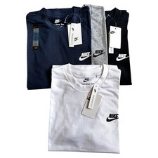 Nike T-Shirt Men's Cotton Crew Neck Short Sleeve Casual Gym Tee S-XXL Top