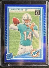 2025 Panini Donruss Optic Rated Rookie Quinn Ewers Blue Glitter SSP RC