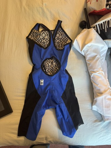 A3 Performance VICI Female Technical Racing Swimsuit Size 28 Blue