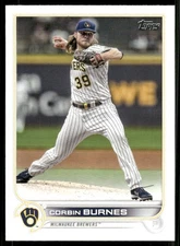 Corbin Burnes 2022 Topps Baseball #240 - Milwaukee Brewers