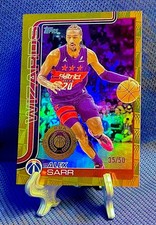 ALEX SARR 2025 Topps Flagship NBA All Rookie Team GOLD NET #/50 #96 WIZARDS