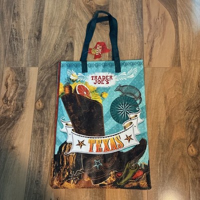 Trader Joe's - Reusable Grocery Bag - Texas Boot New Nwt Rare