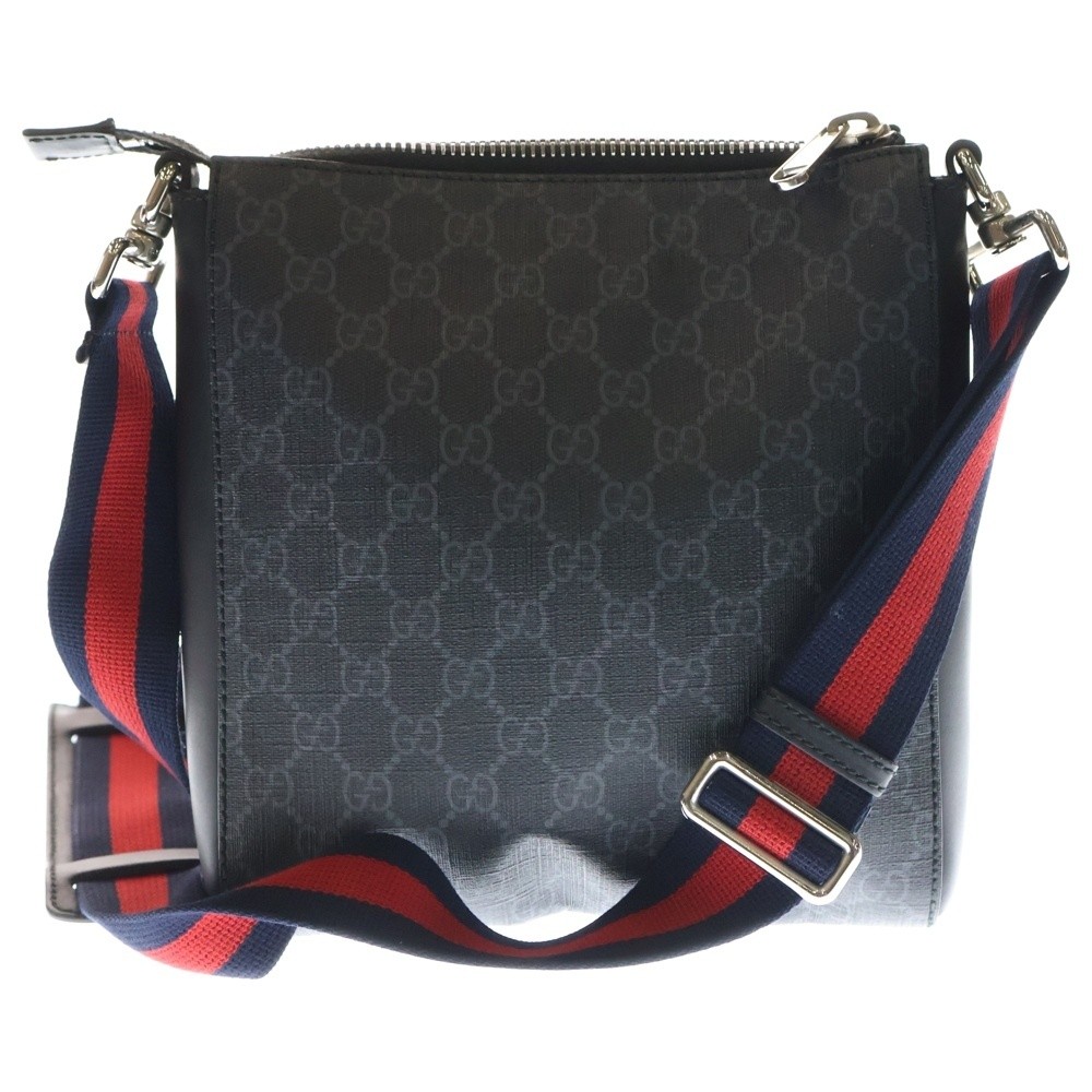 Gucci Gg Supreme Courier Patch Shoulder Bag Black 547751 thumbnail 2