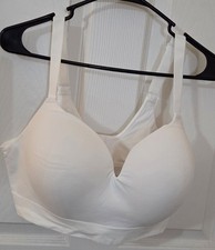 Truekind by Shapermint Supportive Comfort Wirefree Shaping Bra, White, Size 3xl