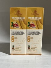 2x Berberine Supplement w/ Ceylon Cinnamon Turmeric Liquid Drops 2 fl oz Exp4/27
