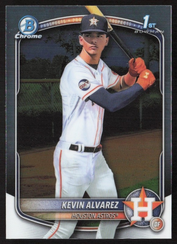 2025 Bowman Chrome Prospects Kevin Alvarez #BCP-227 GS1-3