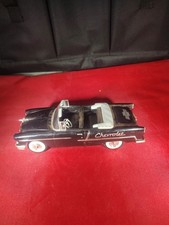 Liberty Classic 1955 Chevrolet Black Convertible Metal Bank Read Description