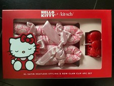 Hello Kitty x Kitsch 2025 Satin Heatless Styling Set with Bow Claw Clip 4-Piece