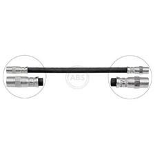 2x Bremsschlauch hinten für Mercedes SL C107 R107 id37156