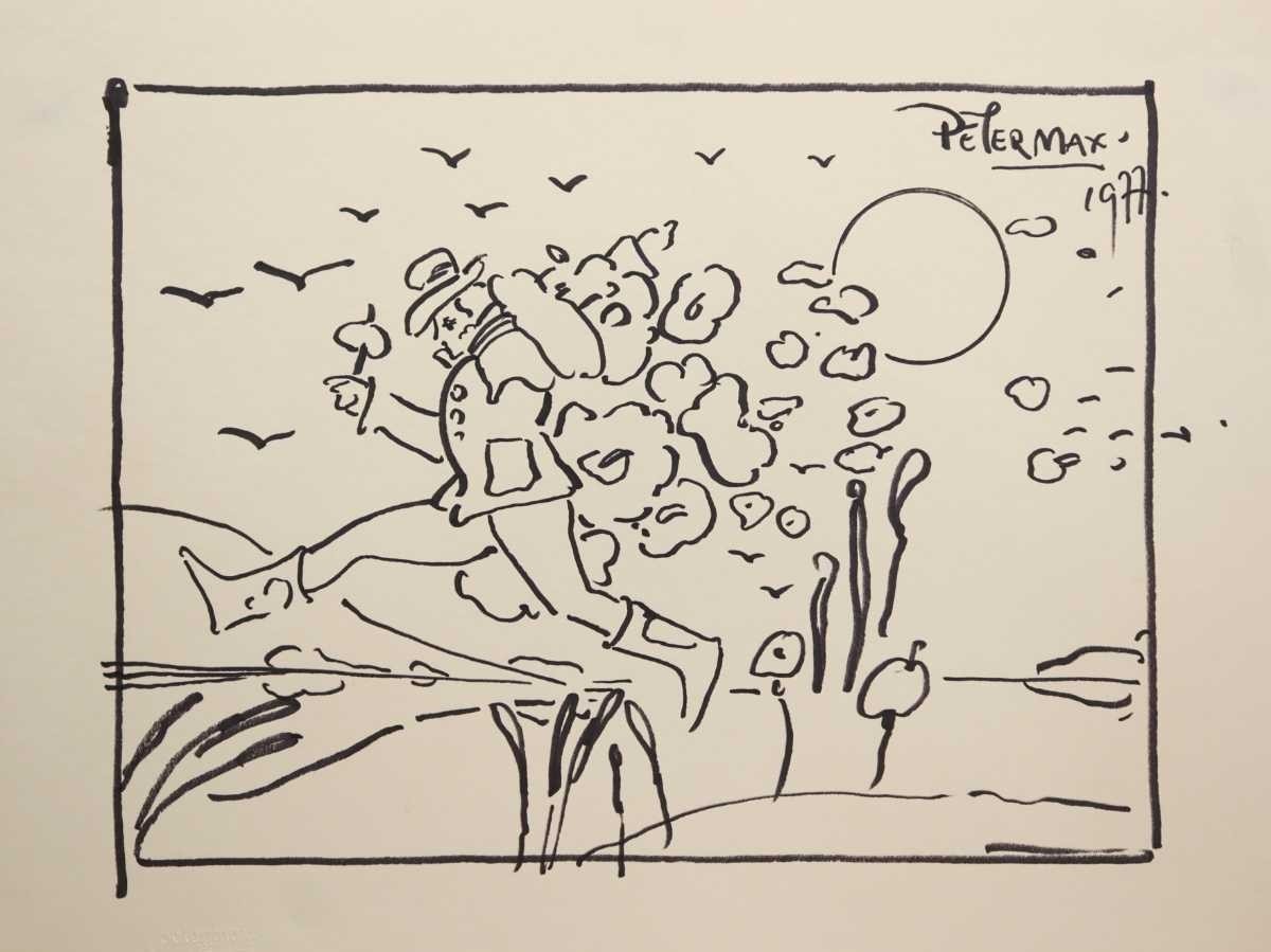 Peter Max Ecology Ⅱ Lithograph 1978 Hand Signed Framed