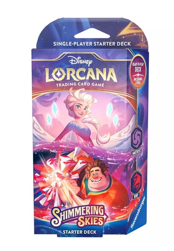 Ravensburger Disney Lorcana Tcg: Shimmering Skies - Amethyst & Ruby - Single-Player Deck - Image 5