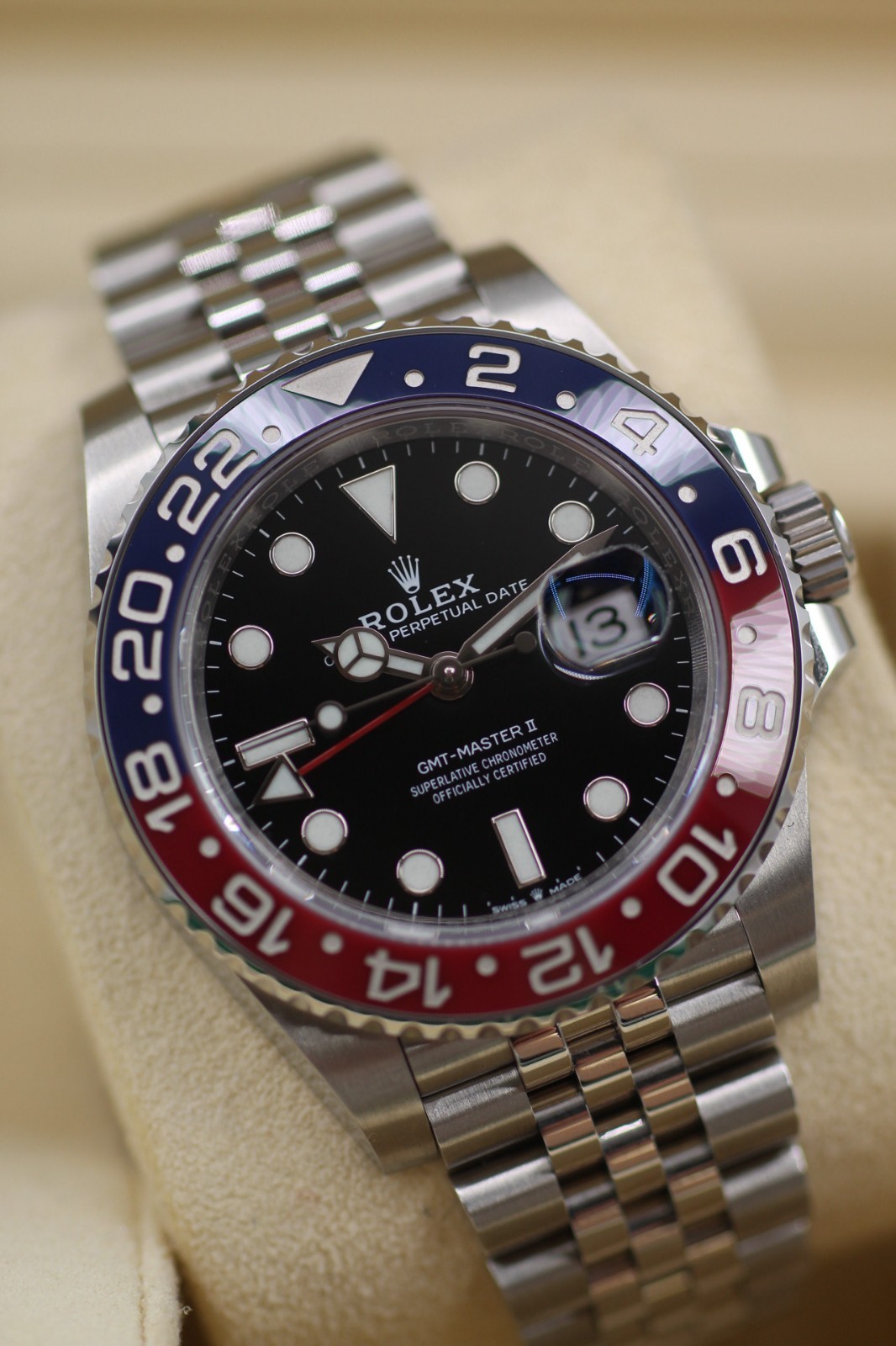 Rolex GMT Master II Pepsi 126710BLRO 40mm Watch Jubilee 2019 Box & Papers