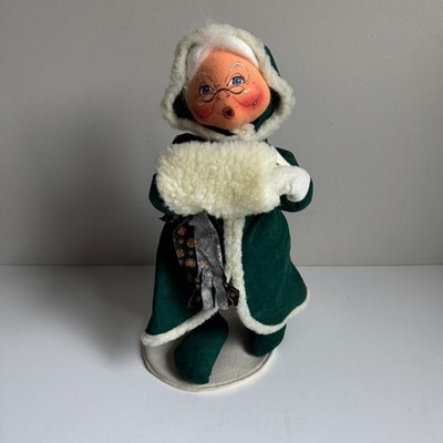 Mrs Claus with Muff Annalee Mobilitee Doll 18''  Vintage Christmas Decor 550700