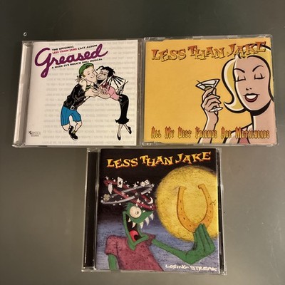 Less Than Jake 3 CD LOT Greased, All My Best Friends Are Metal Heads, Losing