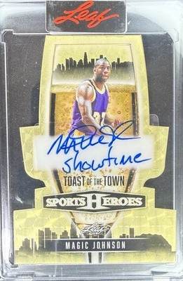 2026 Leaf Sports Heroes Magic Johnson Gold Super Prism Auto 1/1