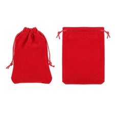 Headphone Bag, 2 Pcs 5.91x4.72 Inch Headset Carrying Pouch Red