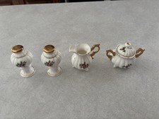 Vintage Miniature Enesco Japan Tea Set Genuine Bone China  