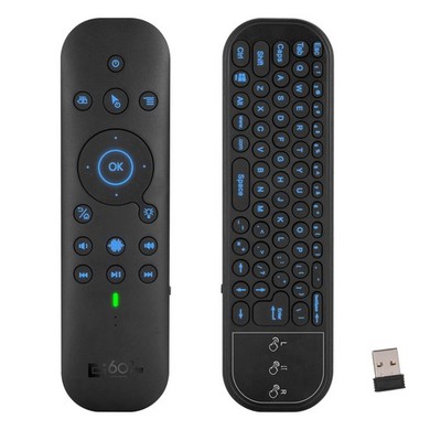 Bluetooth Voice Remote with Keyboard, Air , Backlit, Rechargeable, 2.4G WiFi/...