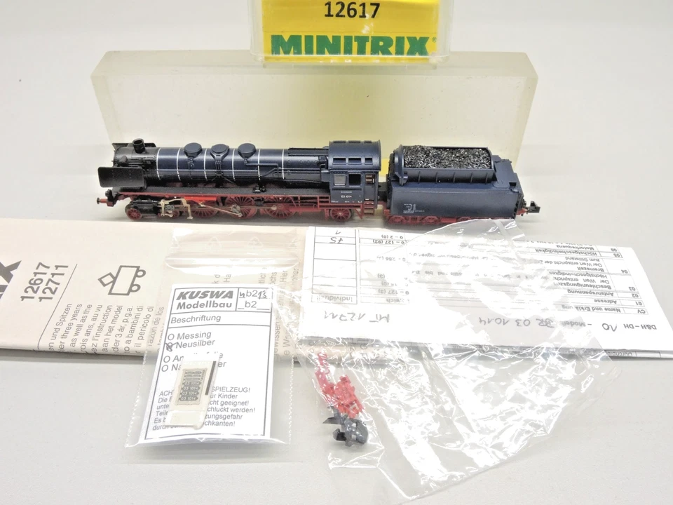 Minitrix 12617 Spur N Dampflok BR 03 1014 Digital Funktion geprüft Text lesenOVP