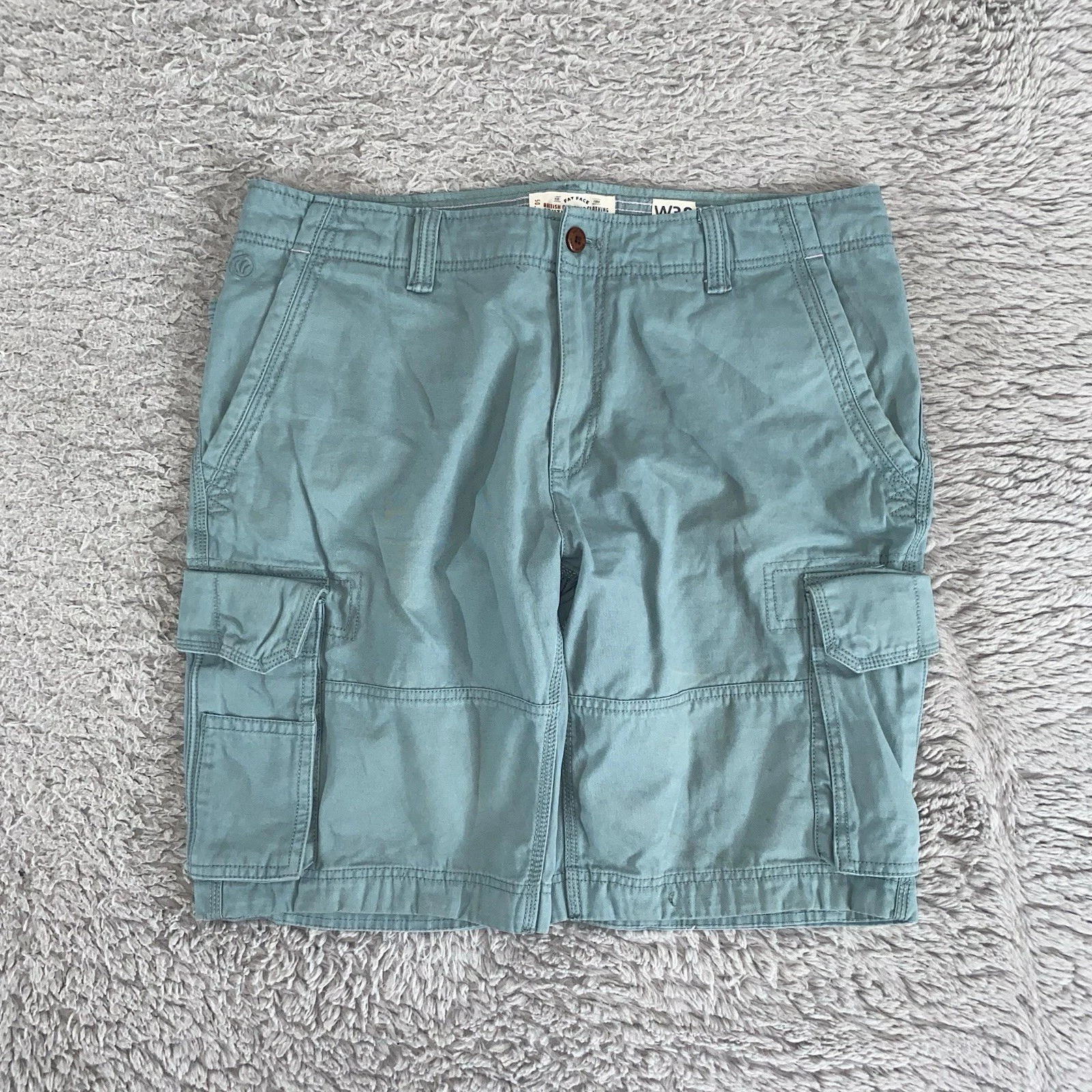 FatFace | Men's | W38 L12 | Green | Cargo Shorts Casual Summer Gorpcore