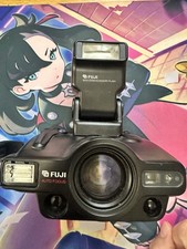 Fuji Discovery 3000 Zoom Date 35mm Film Camera w/ 3000 Zoom Accessory Flash