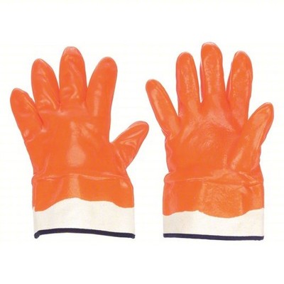 Condor Industrial Safety Work Gloves  Hi-Vis Orange 4NMU3A (12 Pairs)