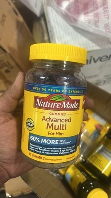 Nature Made Advanced Multivitamin Gummies for Him, 90 Count (Pack of 1), Red
