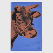 Andy Warhol Rare Original 1971 Cow Wallpaper Silkscreen Print PR037SAWF.525