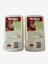 Vintage Set Of 2 Huggies Baby Wipes Plastic Travel Size Container Sealed
