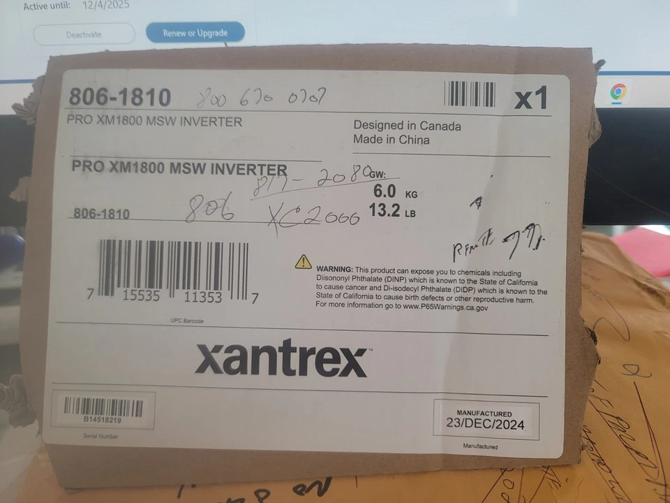 Inversor Xantrex 806-1810 Pro Foto 2 de 2
