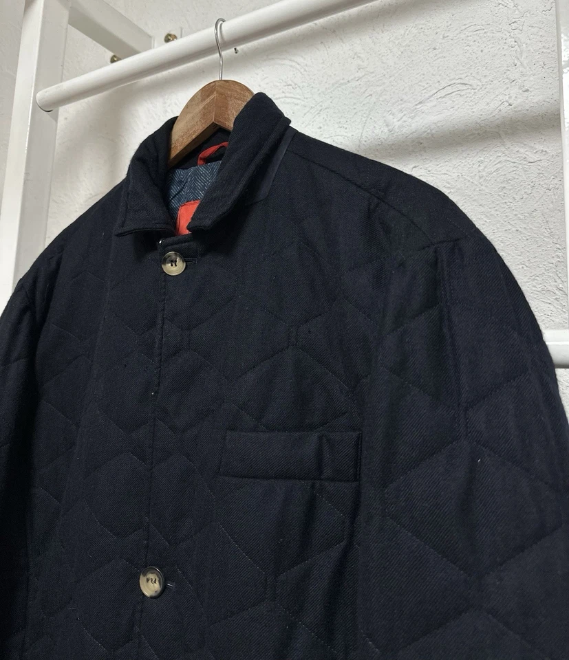 Мужской пуховик из 100% кашемира Isaia Napoli размер XL - Изображение 2 из 4