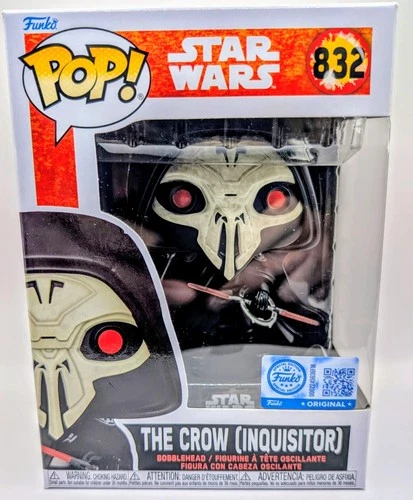 Funko Pop! Star Wars The Crow (Inquisitor) Exclusive # 832 + Protector